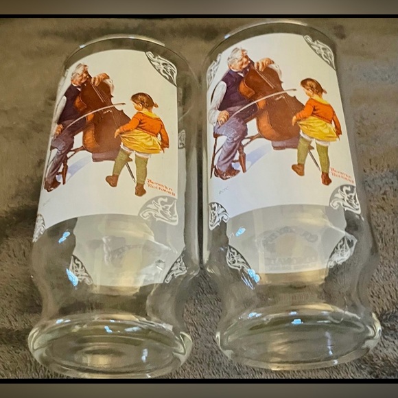 VINTAGE NORMAN ROCKWELL GLASSES - Picture 7 of 8
